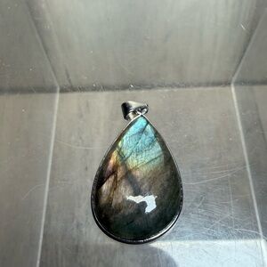 Labradorite Crystal Stone Necklace Pendant